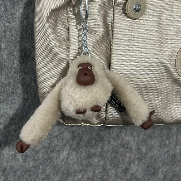 Kipling HB6556 Wes Crossbody Shoulder Bag Purse Toasty Gold With Monkey - Picture 2 of 11